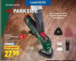Lidl PARKSIDE Outil multifonction sans fil offre