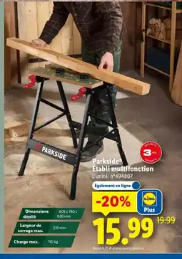 Lidl PARKSIDE Établi multifonction offre