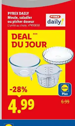 Lidl PYREX DAILY Moule, saladier ou picher doseur offre