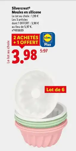 Lidl SILVERCREST Moules en silicone offre