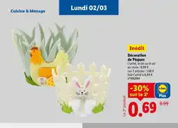 Lidl Décoration de Pâques offre