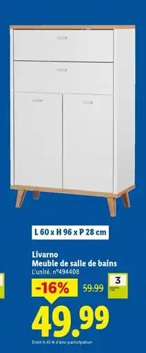 Lidl LIVARNO Meuble de salle de bains offre