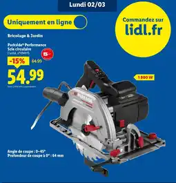 Lidl PARKSIDE Performance Scie circulaire offre