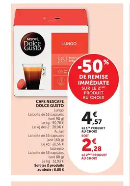 Bi1 NESCAFE DOLCE GUSTO Cafe offre