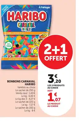 Bi1 HARIBO Bonbons carnaval offre