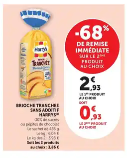 Bi1 HARRYS Brioche tranchee sans additif offre