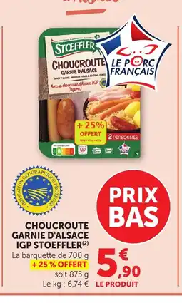 Bi1 STOEFFLER Choucroute garnie d'alsace igp offre