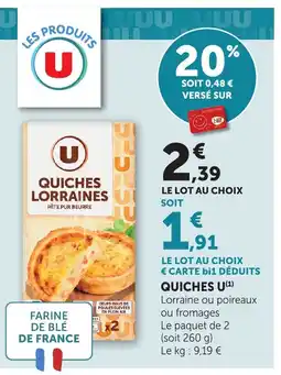 Bi1 U Quiche offre