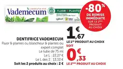 Bi1 VADEMECUM Dentifrice offre