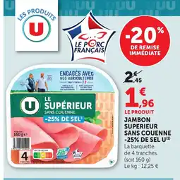 Bi1 U Jambon superieur sans couenne -25% de sel offre