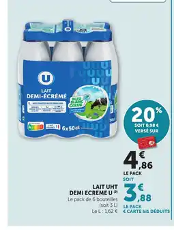 Bi1 Lait uht demi ecreme offre