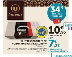 Bi1 Huitres speciales de normandie igp u saveurs offre