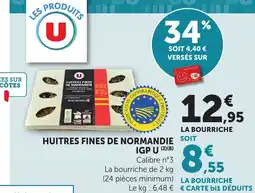 Bi1 U Huitres fines de normandie igp offre