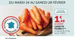 Bi1 U Carotte filiere offre