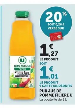 Bi1 U Pur jus de pomme filiere offre