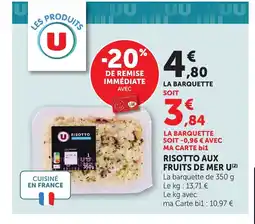 Bi1 U Risotto aux fruits de mer offre