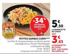 Bi1 Petites gambas curry offre