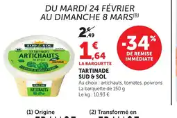Bi1 SUD & SOL Tartinade offre