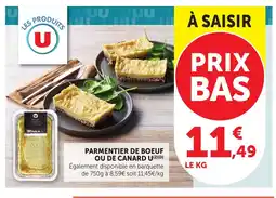 Bi1 U Parmentier de boeuf ou de canard offre