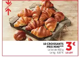 Bi1 10 croissants prix mini offre