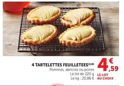 Bi1 4 tartelettes feuilletees offre