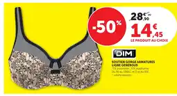 Bi1 DIM Soutien gorge armatures ligne generous offre