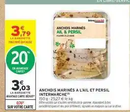 Intermarché ANCHOIS MARINÉS A L'AIL ET PERSIL INTERMARCHÉ offre