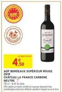 Intermarché AOP BORDEAUX SUPÉRIEUR ROUGE 2019 offre