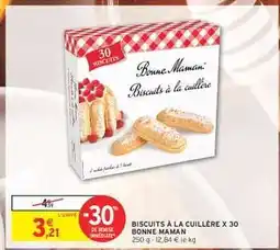 Intermarché BISCUITS À LA CUILLÈRE X 30 BONNE MAMAN offre