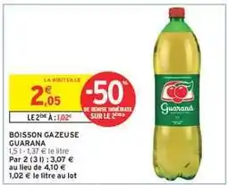 Intermarché BOISSON GAZEUSE GUARANA offre
