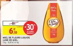 Intermarché Miel De Fleurs Liquide Lune De Miel offre