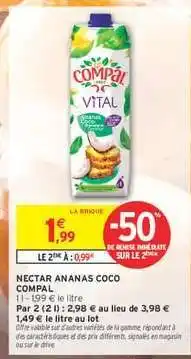 Intermarché NECTAR ANANAS COCO COMPAL offre