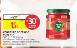 Intermarché Confiture de Fraise Pure Via offre