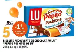 E.Leclerc Pépito Pockitos Chocolat au Lait offre