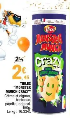 E.Leclerc TUILES “MONSTER MUNCH CRAZY” offre