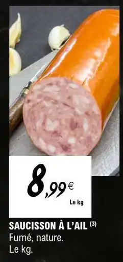 E.Leclerc SAUCISSON À L’AIL offre