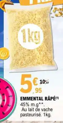 E.Leclerc Emmental Râpé offre