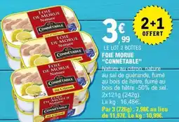 E.Leclerc FOIE MORUE “CONNETABLE” offre