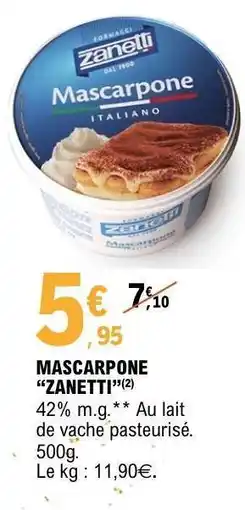 E.Leclerc Mascarpone Zanetti offre