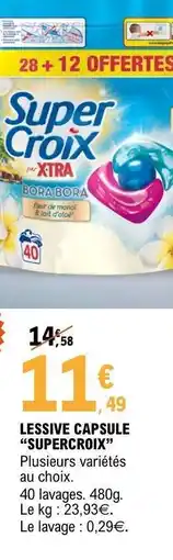 E.Leclerc LESSIVE CAPSULE “SUPERCROIX” offre