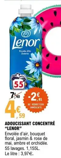 E.Leclerc Adoucissant concentré LENOR offre