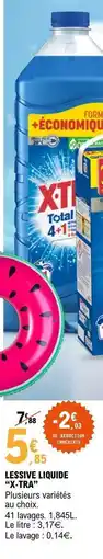 E.Leclerc LESSIVE LIQUIDE X•TRA offre