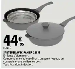 E.Leclerc SAUTEUSE AVEC PANIER 28CM offre