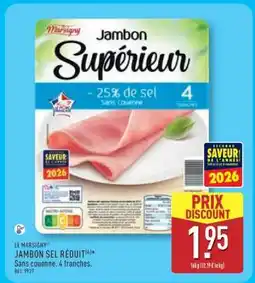 ALDI JAMBON SEL RÉDUIT offre
