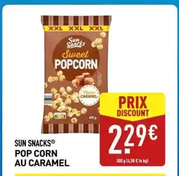 ALDI SUN SNACKS POP CORN AU CARAMEL offre