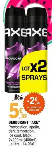 E.Leclerc DÉODORANT AXE offre