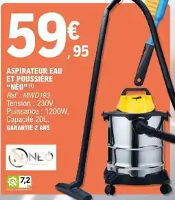 E.Leclerc ASPIRATEUR EAU ET POUSSIÈRE “NÉO” offre