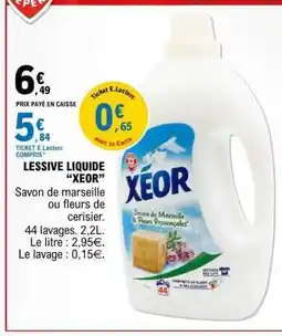 E.Leclerc Lessive Liquide XEOR offre