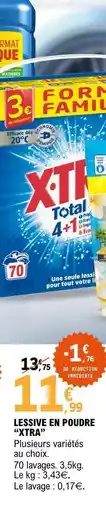 E.Leclerc LESSIVE EN POUDRE “XTRA” offre