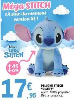 E.Leclerc Peluche Stitch Disney offre